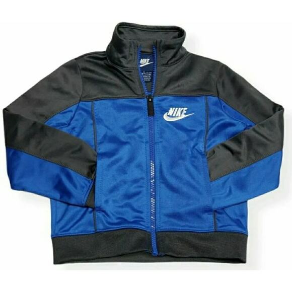 Nike Blue Zip Up Kids Jacket with Pockets - Picture 1 of 5